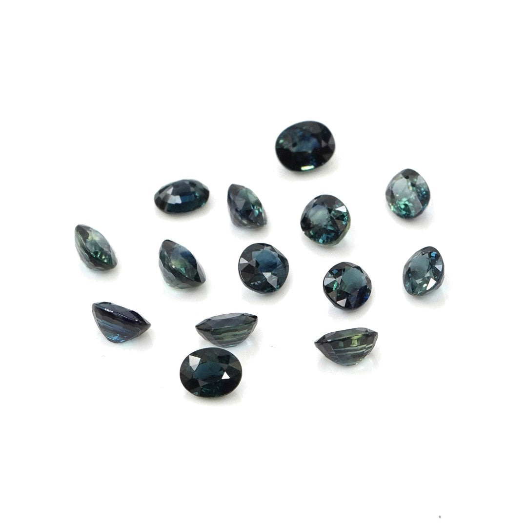Natural Untreated Blue Sapphire Calibrated Ovals | 3x4mm & 4x5mm