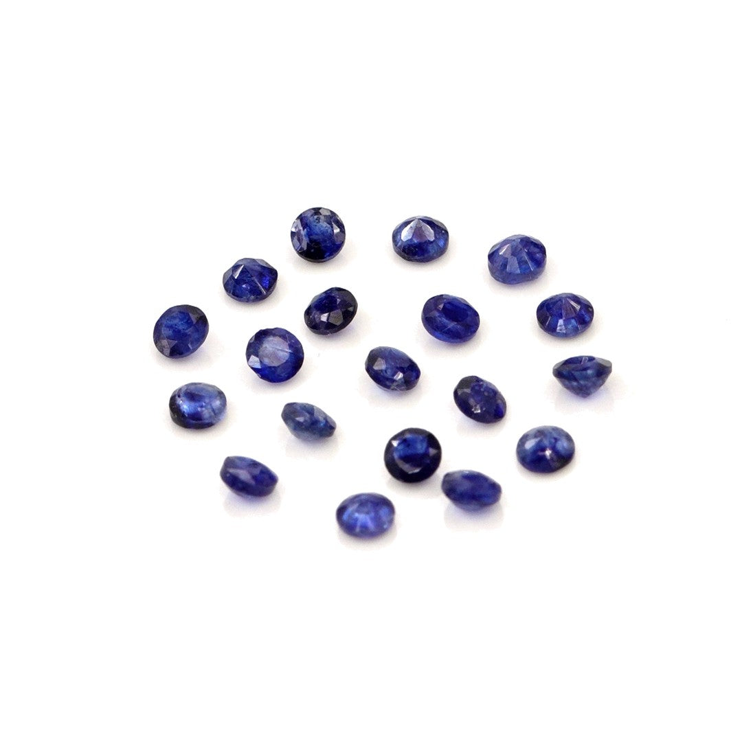 Natural Bangkok Blue Sapphire Calibrated Rounds | 2.5mm & 3mm