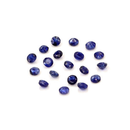 Natural Bangkok Blue Sapphire Calibrated Rounds | 2.5mm & 3mm