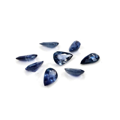 Natural Untreated Blue Sapphire Calibrated Pears | 3x5mm & 4x6mm