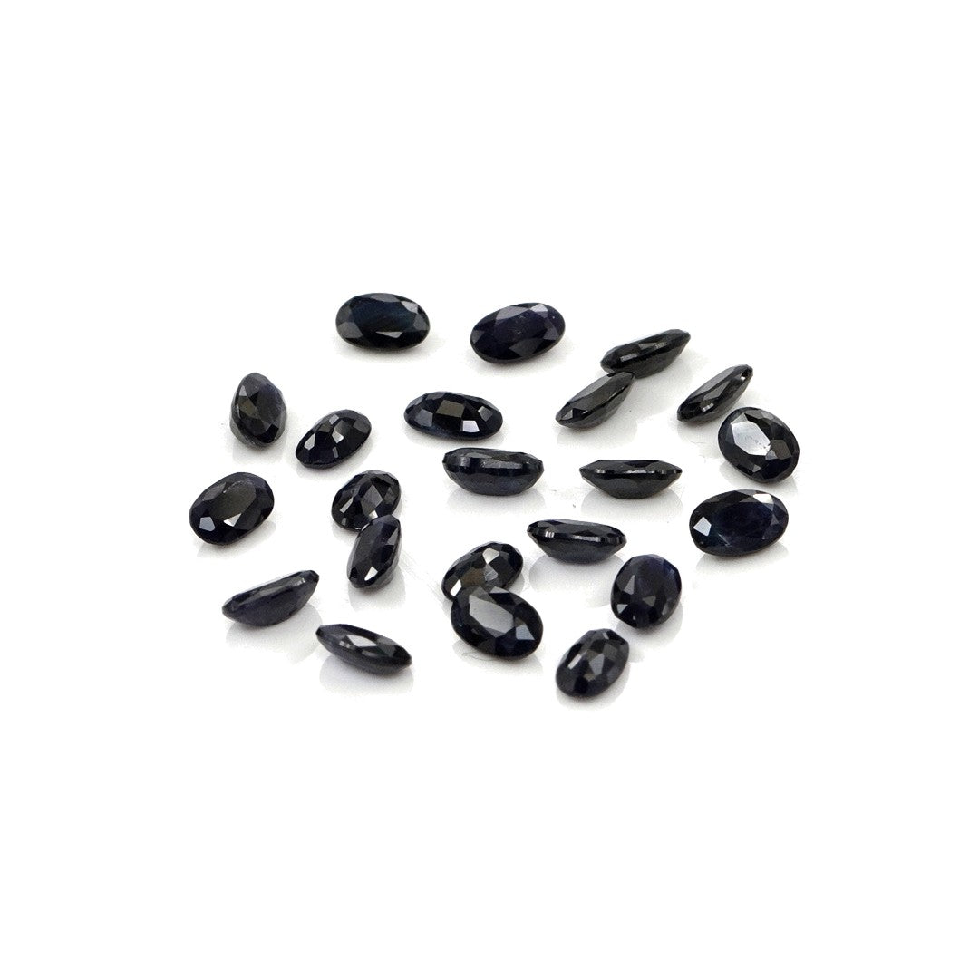 Natural Untreated Blue Sapphire Calibrated Ovals | 3x5mm & 4x6mm
