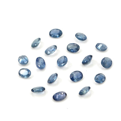 Natural Untreated Blue Sapphire Calibrated Ovals | 3x4mm & 4x5mm