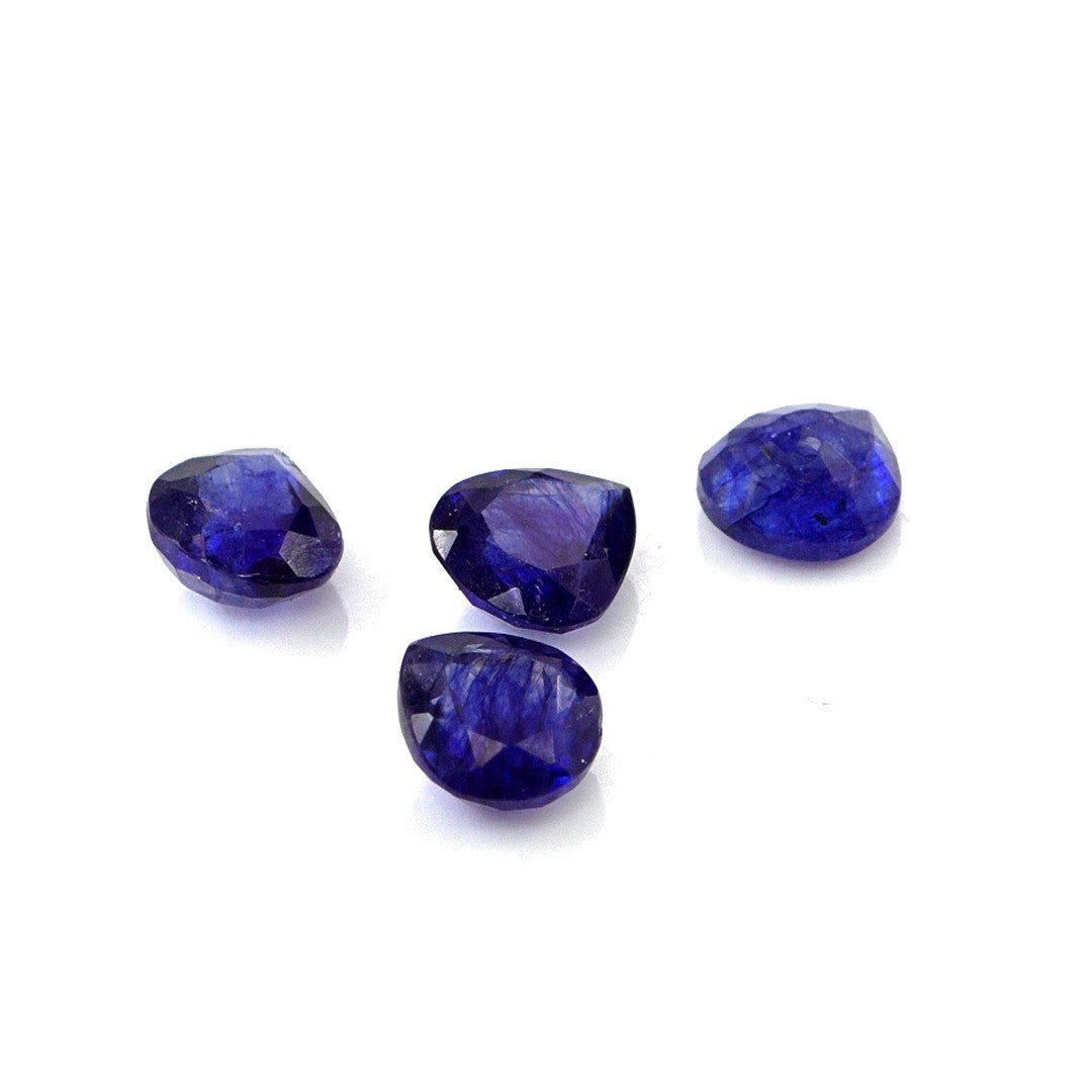 Natural Bangkok Blue Sapphire Calibrated Hearts | 5mm & 6mm