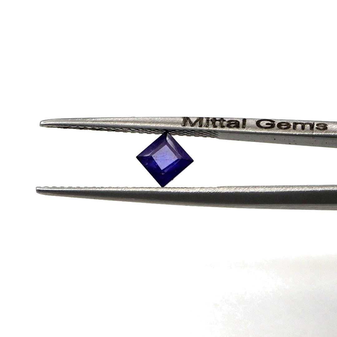 Natural Bangkok Blue Sapphire Calibrated Squares | 4mm & 4.5mm