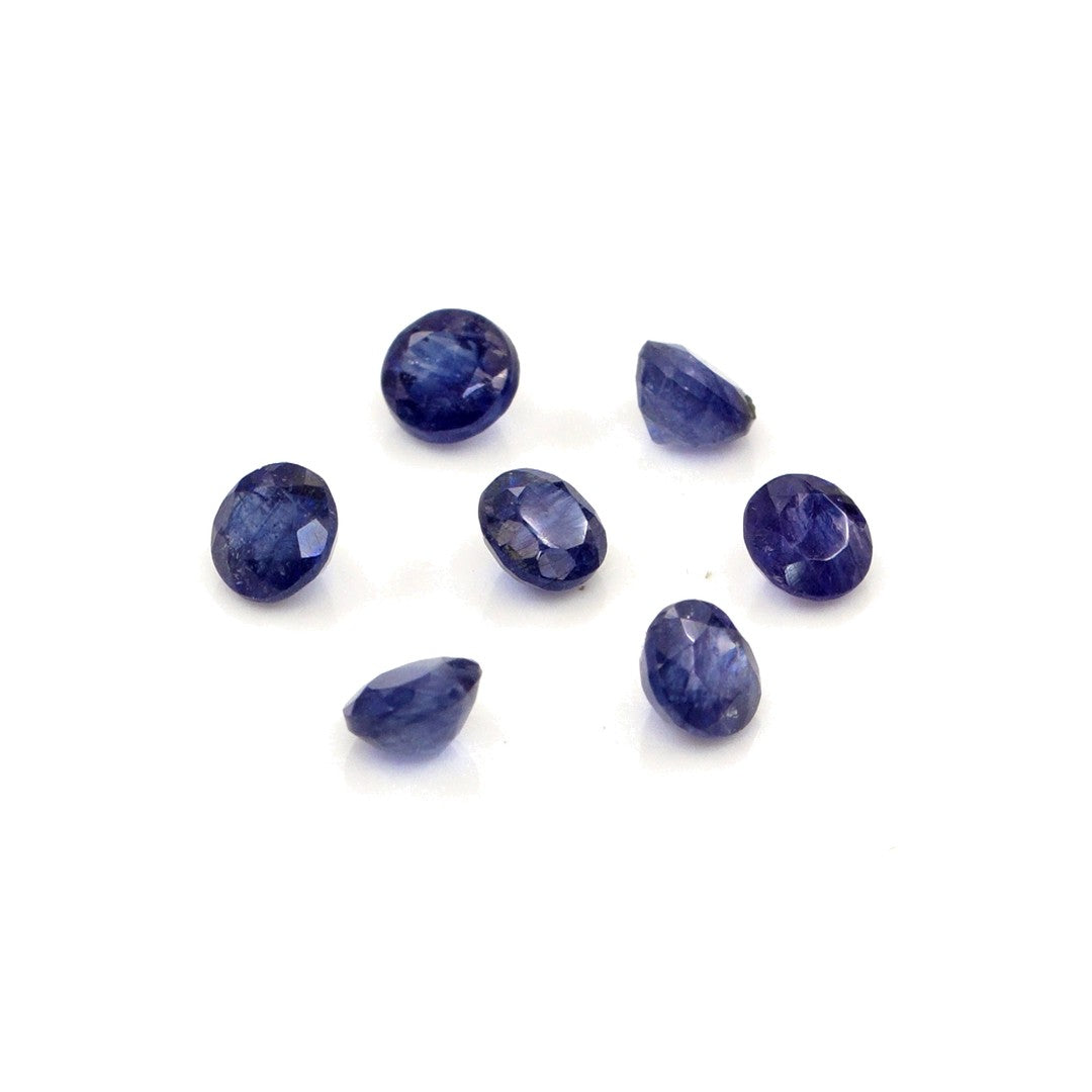 Natural Bangkok Blue Sapphire Calibrated Rounds | 4mm & 4.5mm