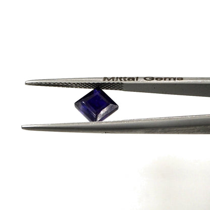 Natural Bangkok Blue Sapphire Calibrated Squares | 7mm & 8mm