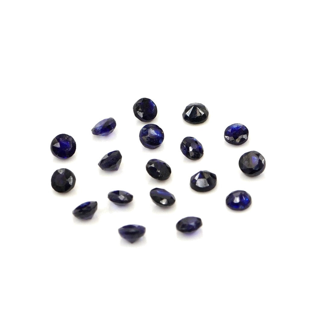 Natural Bangkok Blue Sapphire Calibrated Rounds | 2.5mm & 3mm