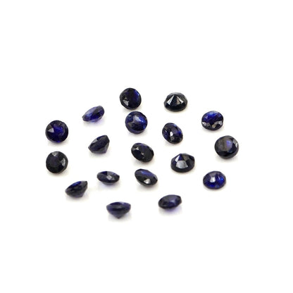Natural Bangkok Blue Sapphire Calibrated Rounds | 2.5mm & 3mm