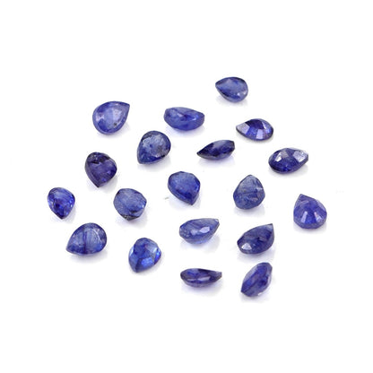 Natural Bangkok Blue Sapphire Calibrated Pears | 3x4mm & 4x5mm