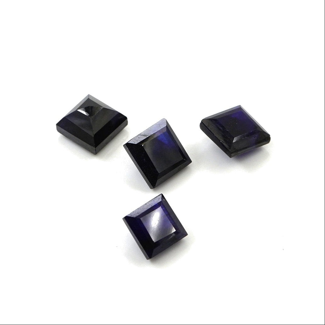Natural Bangkok Blue Sapphire Calibrated Squares | 7mm & 8mm