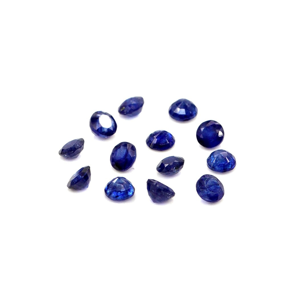 Natural Bangkok Blue Sapphire Calibrated Rounds | 3mm & 3.5mm