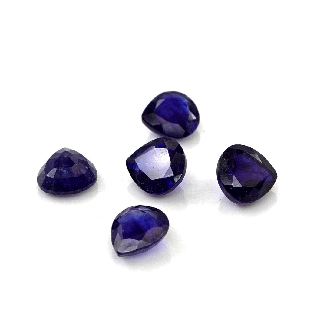 Natural Bangkok Blue Sapphire Calibrated Hearts | 5mm & 6mm