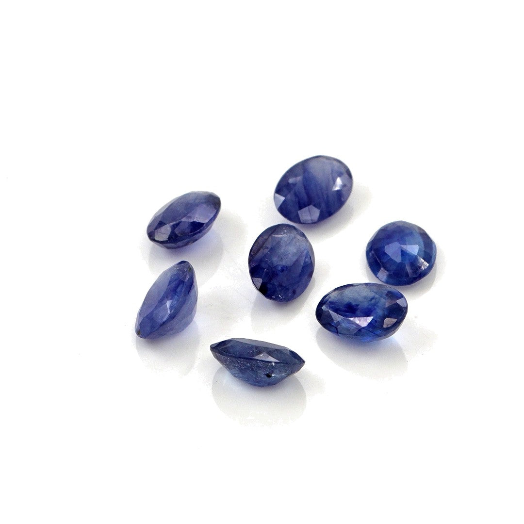 Natural Bangkok Blue Sapphire Calibrated Ovals | 5x7mm & 6x8mm