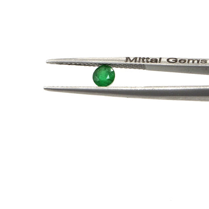 Natural Zambian Emerald Calibrated Rounds | 4mm & 4.5mm