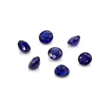 Natural Bangkok Blue Sapphire Calibrated Rounds | 4mm & 4.5mm