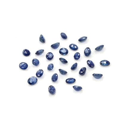 Natural Untreated Blue Sapphire Calibrated Ovals | 3x4mm & 4x5mm