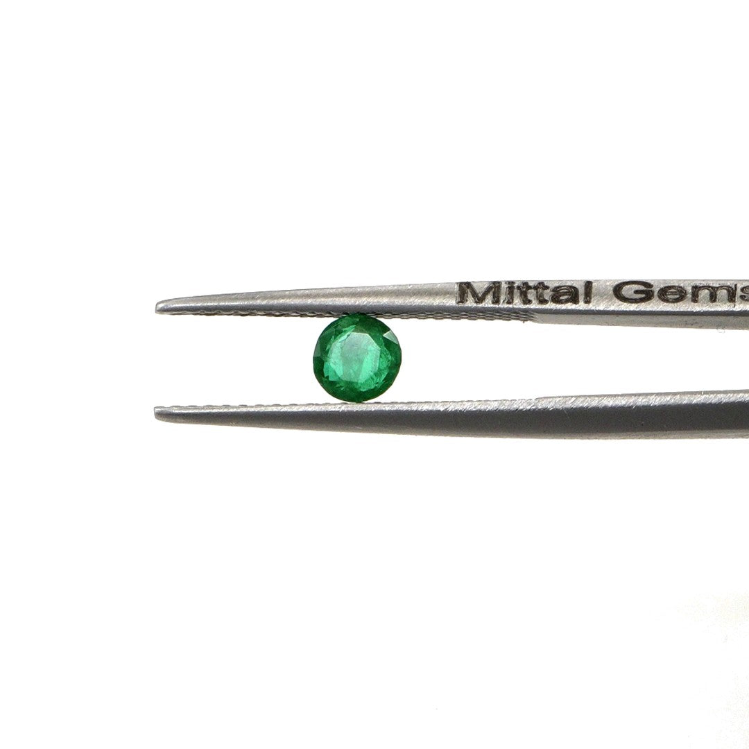 Natural Zambian Emerald Calibrated Rounds | 3mm & 3.5mm