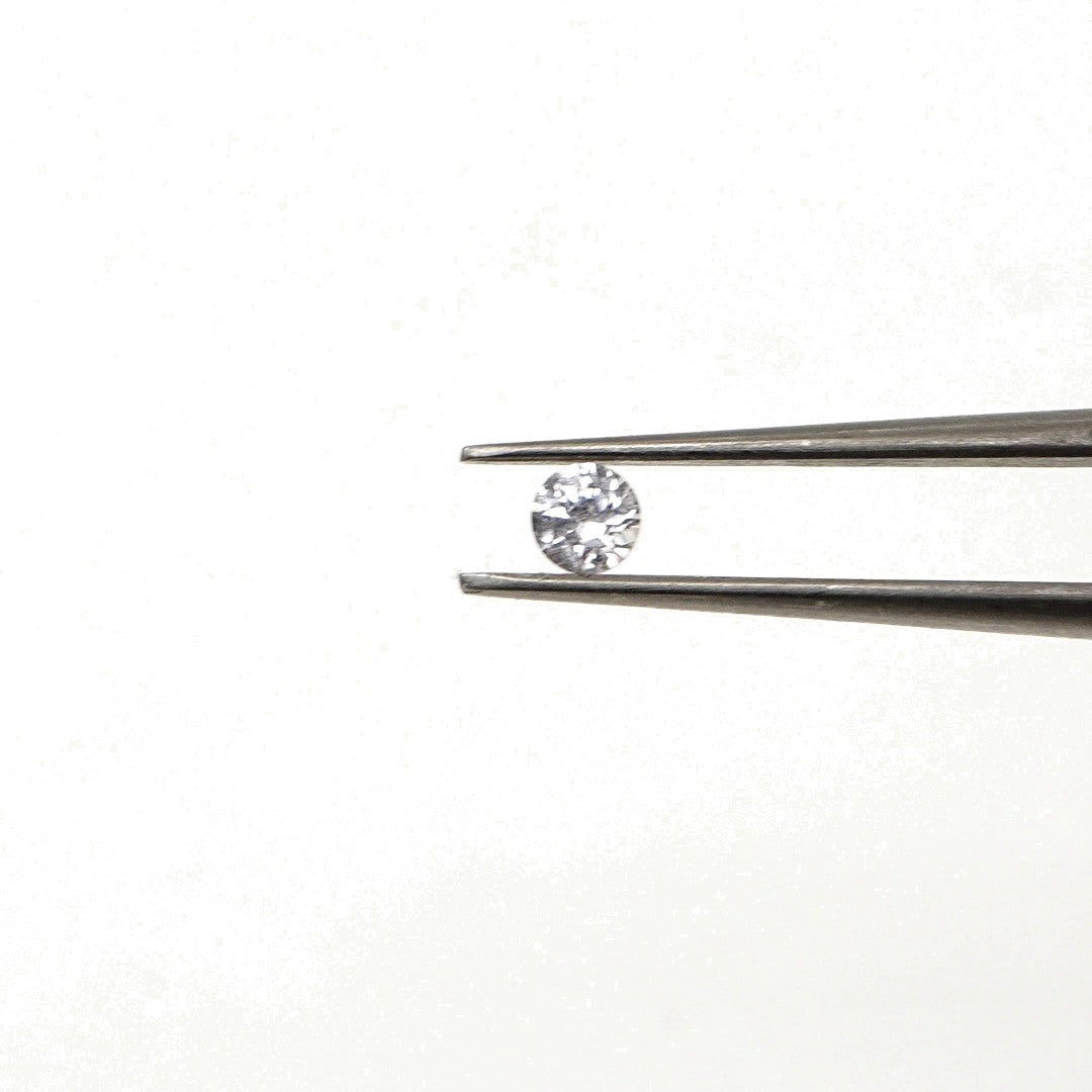 Natural Untreated White Sapphire Calibrated Rounds | 2mm & 2.5mm