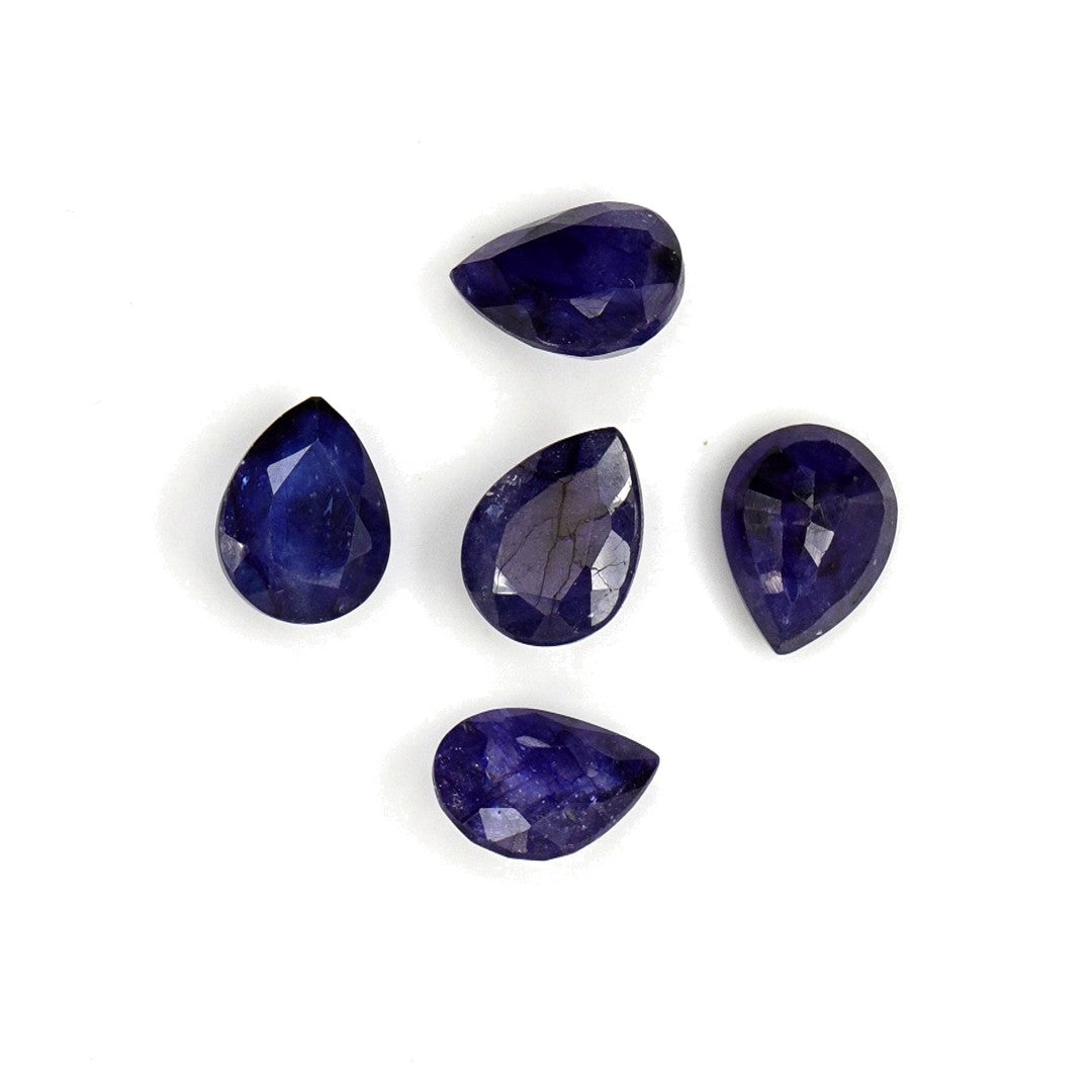 Natural Bangkok Blue Sapphire Calibrated Pears | 7x9mm & 8x10mm