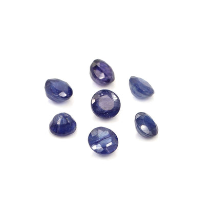 Natural Bangkok Blue Sapphire Calibrated Rounds | 4mm & 4.5mm