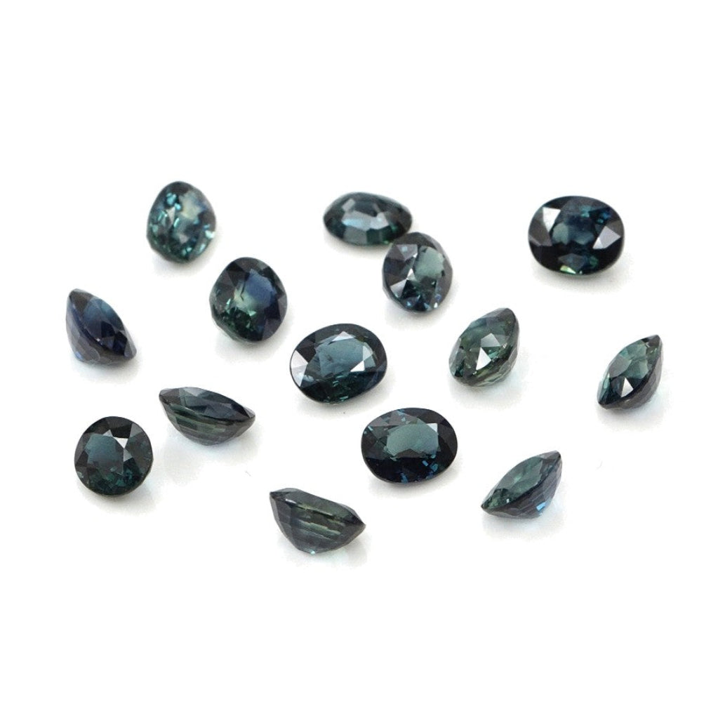 Natural Untreated Blue Sapphire Calibrated Ovals | 3x4mm & 4x5mm