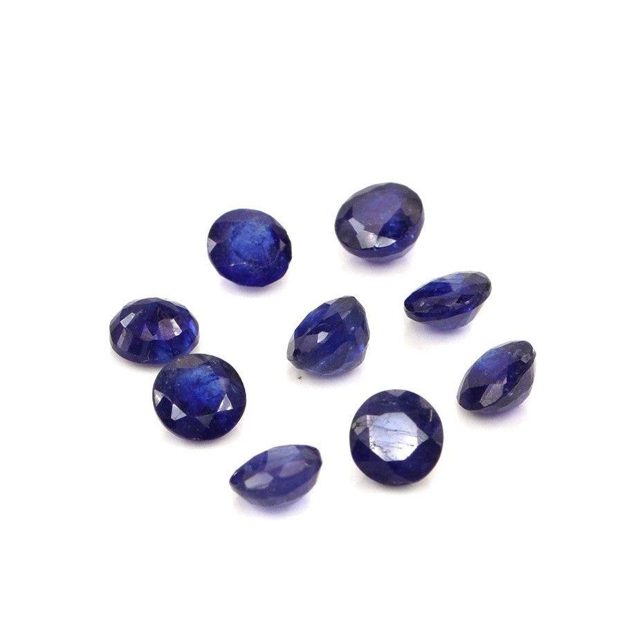 Natural Bangkok Blue Sapphire Calibrated Rounds | 4mm & 4.5mm