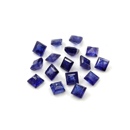 Natural Bangkok Blue Sapphire Calibrated Squares | 3mm & 3.5mm