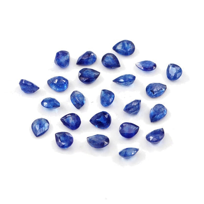 Natural Bangkok Blue Sapphire Calibrated Pears | 3x4mm & 4x5mm
