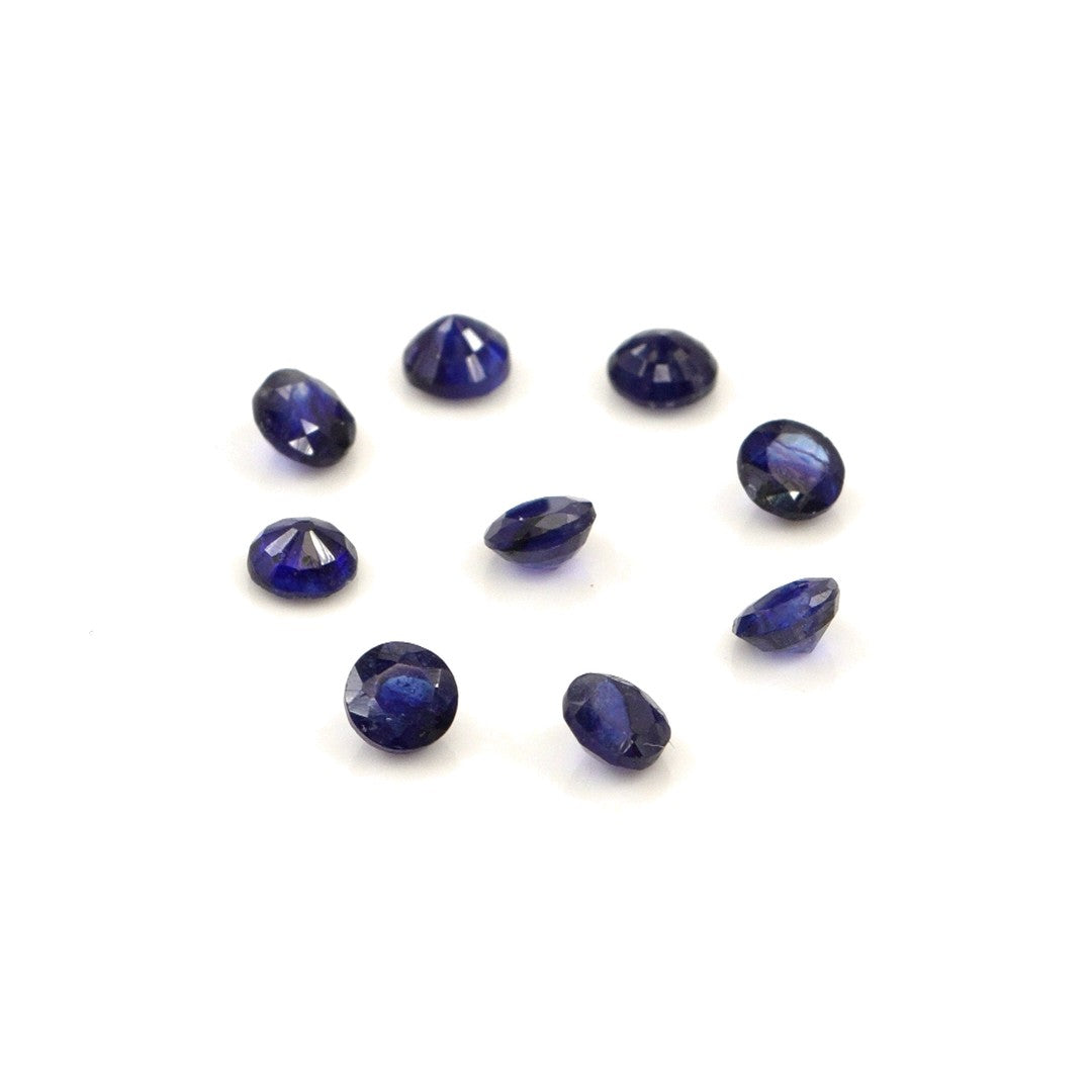 Natural Bangkok Blue Sapphire Calibrated Rounds | 3mm & 3.5mm