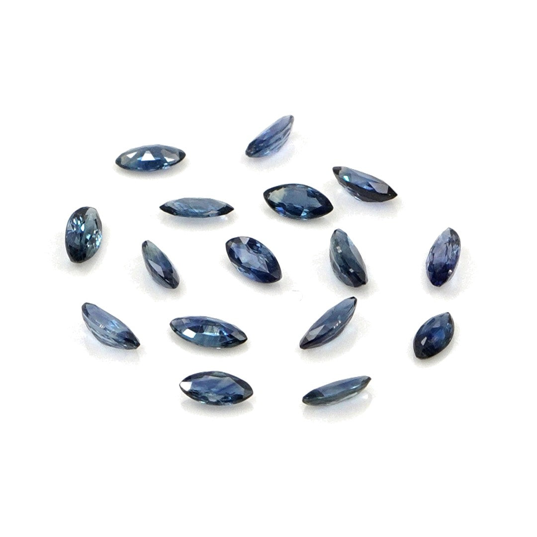 Natural Untreated Blue Sapphire Calibrated Marquise | 1.5x3mm & 2x4mm