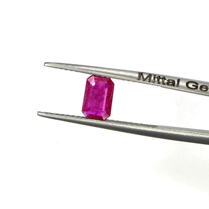 Natural Untreated Mozambique Ruby Calibrated Octagons | 5x7mm & 6x8mm