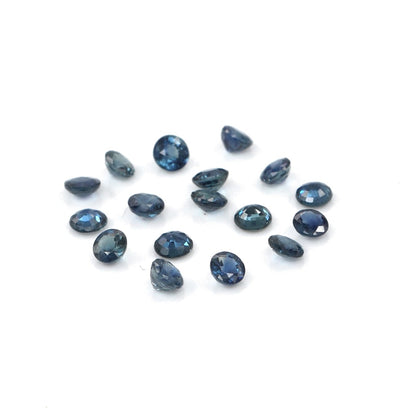 Natural Untreated Blue Sapphire Calibrated Rounds | 3mm & 3.5mm