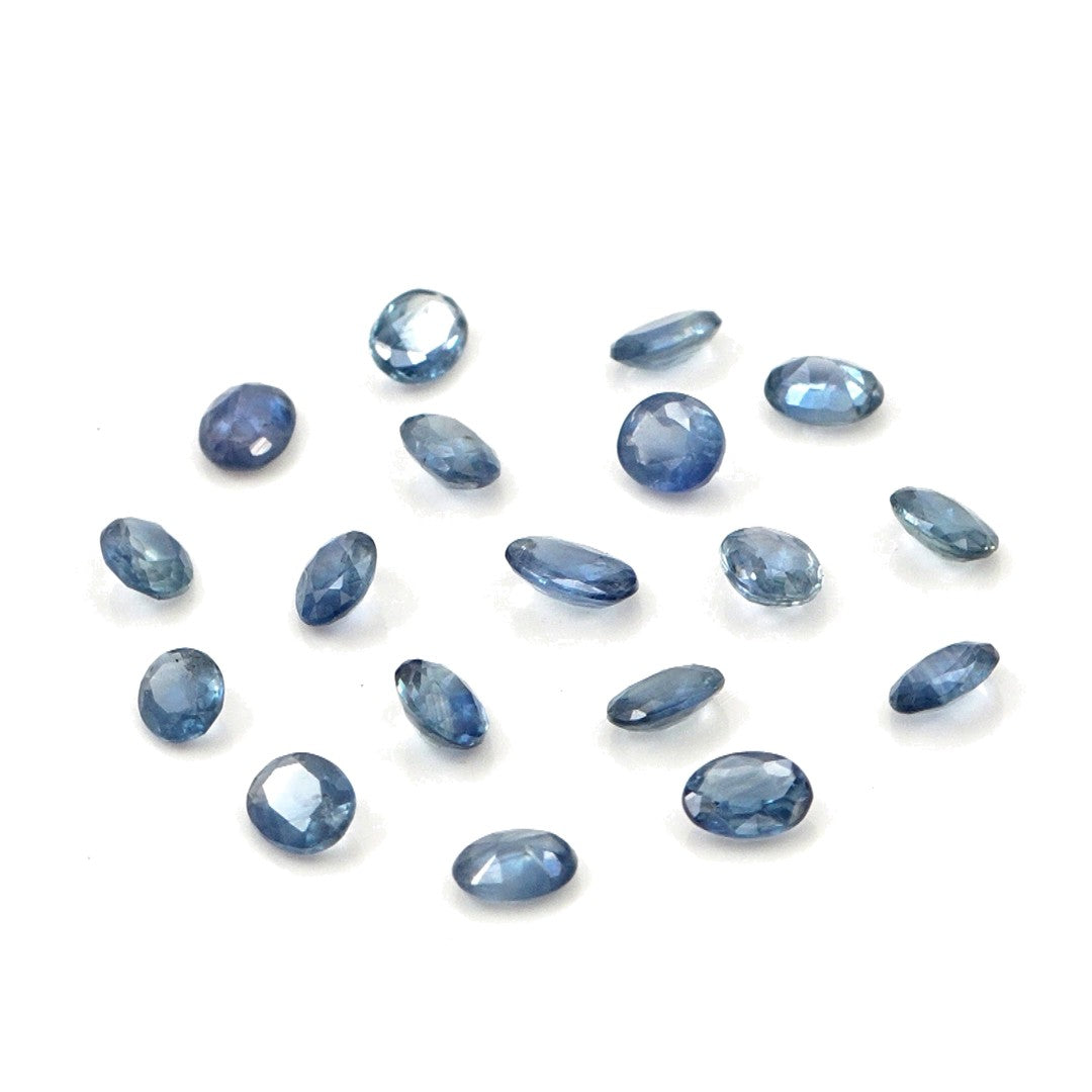 Natural Untreated Blue Sapphire Calibrated Ovals | 3x4mm & 4x5mm