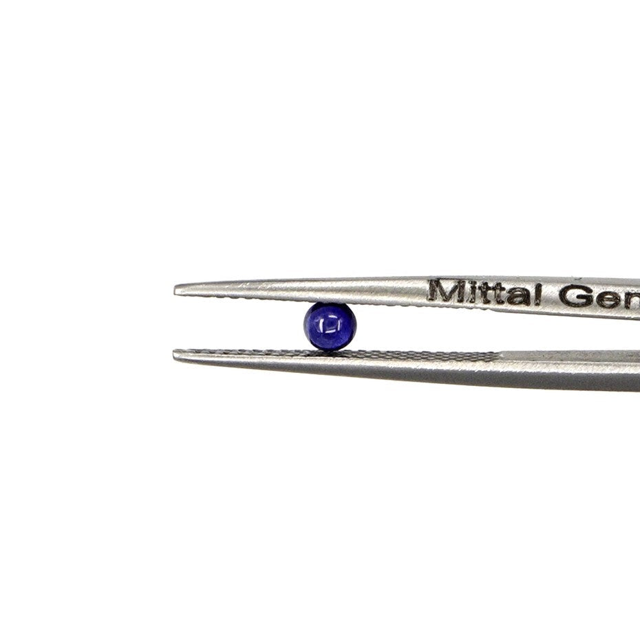 Natural Untreated Blue Sapphire Calibrated Cabochon Rounds | 3mm & 3.5mm