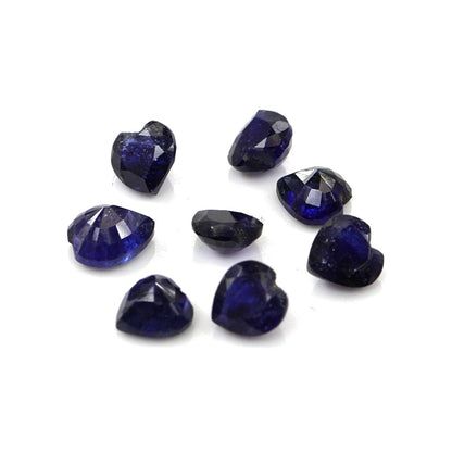 Natural Bangkok Blue Sapphire Calibrated Hearts | 4mm & 4.5mm