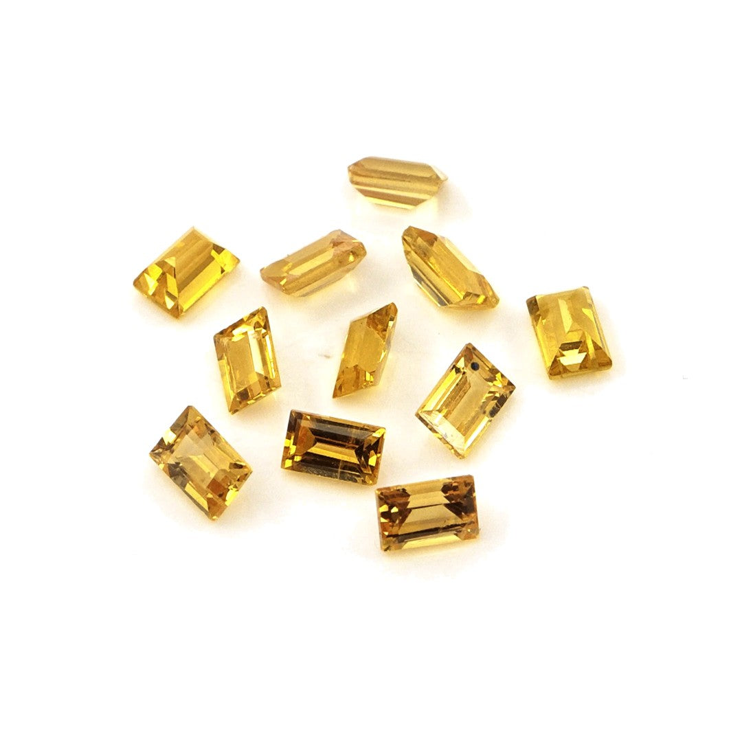 Natural Untreated Yellow Sapphire Calibrated Baguettes | 2x3mm & 3x4mm