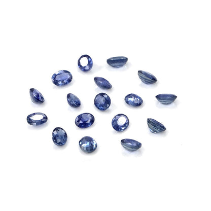 Natural Untreated Blue Sapphire Calibrated Ovals | 3x4mm & 4x5mm