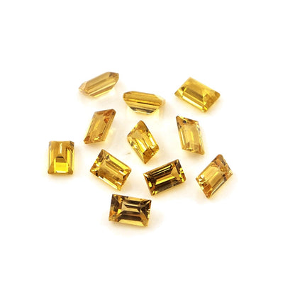 Natural Untreated Yellow Sapphire Calibrated Baguettes | 2x3mm & 3x4mm