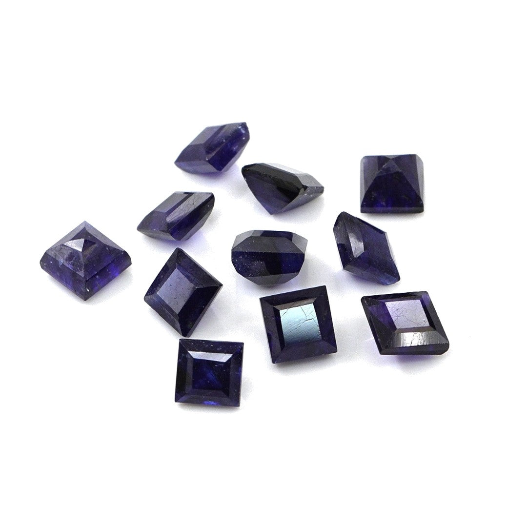 Natural Bangkok Blue Sapphire Calibrated Squares | 4mm & 4.5mm