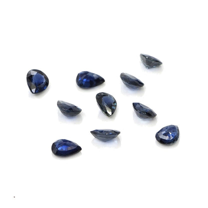 Natural Untreated Blue Sapphire Calibrated Ovals | 3x4mm & 4x5mm