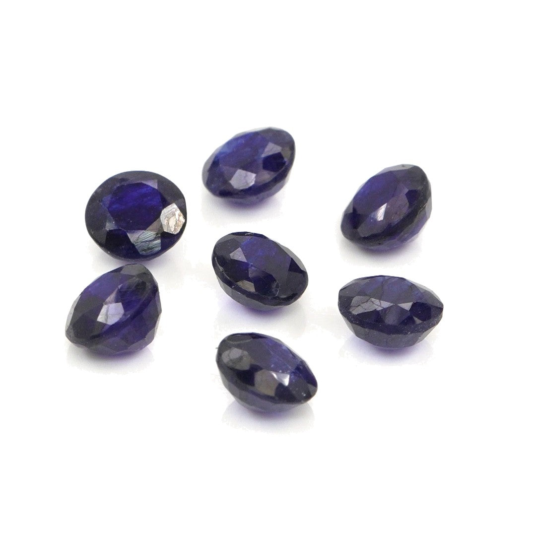 Natural Bangkok Blue Sapphire Calibrated Rounds | 5mm & 6mm