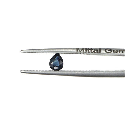 Natural Untreated Blue Sapphire Calibrated Pears | 3x4mm & 4x5mm