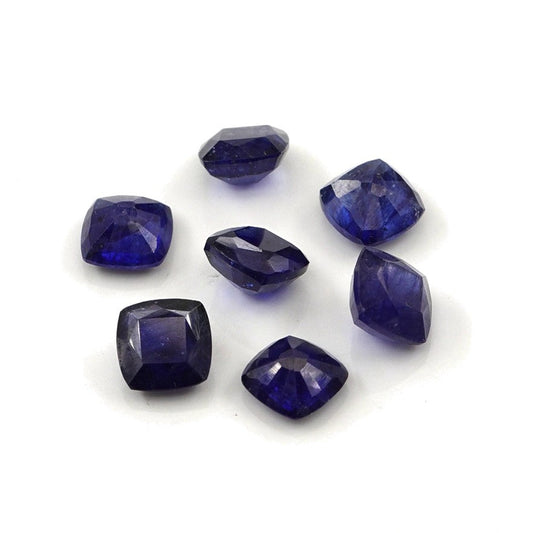 Natural Bangkok Blue Sapphire Loose Cushion Cut | 7mm & 7.5mm BS-C12 Picture-1