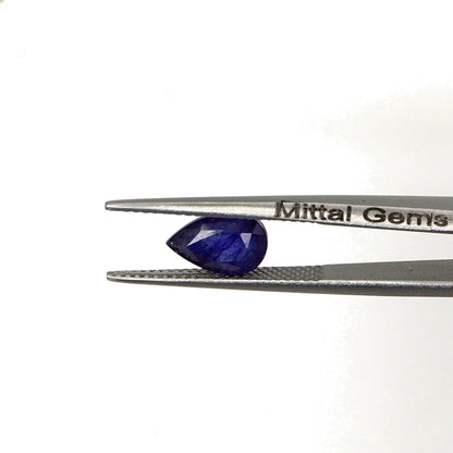 Natural Bangkok Blue Sapphire Calibrated Pears | 5x7mm & 6x8mm