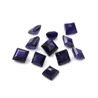 Natural Bangkok Blue Sapphire Calibrated Squares | 4mm & 4.5mm