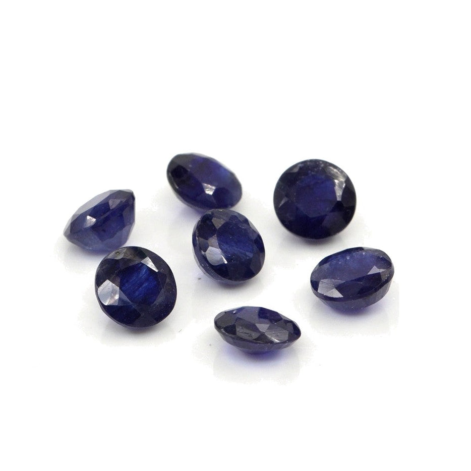 Natural Bangkok Blue Sapphire Calibrated Rounds | 7mm & 8mm