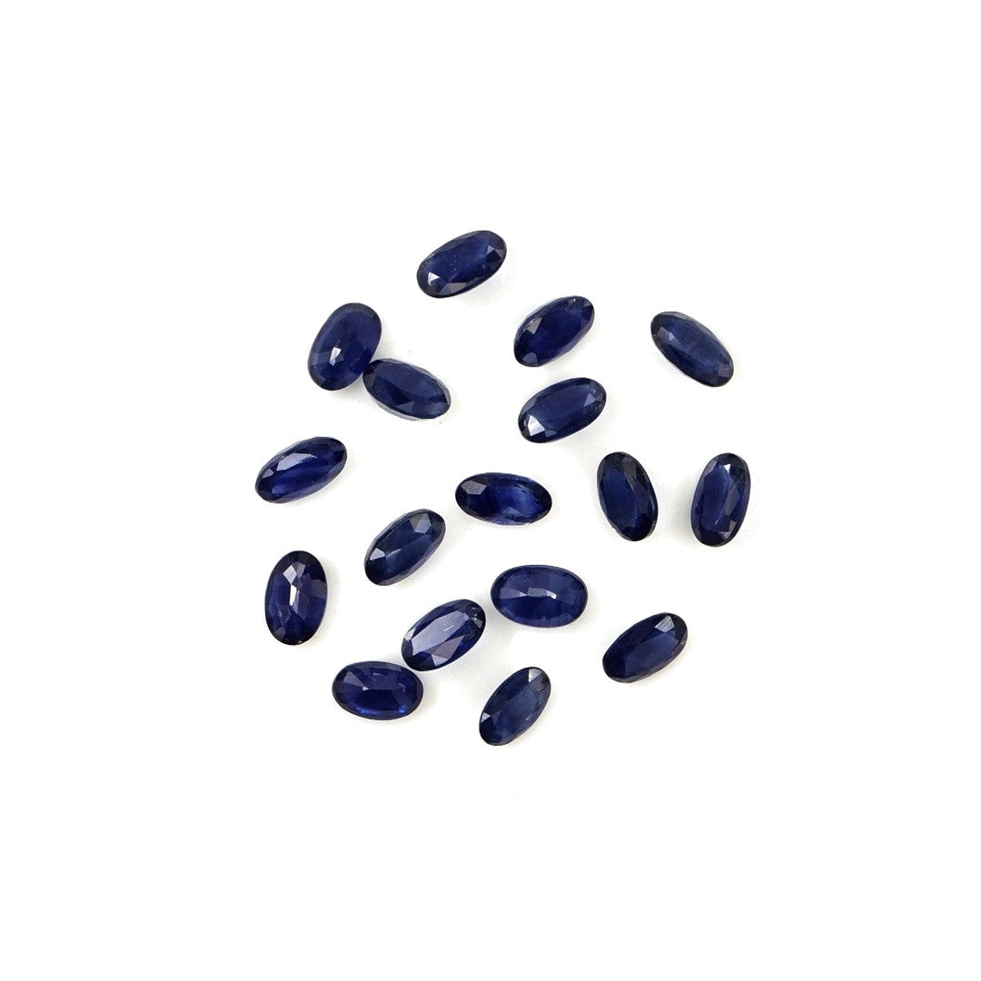 Natural Untreated Blue Sapphire Calibrated Ovals | 3x5mm & 4x6mm