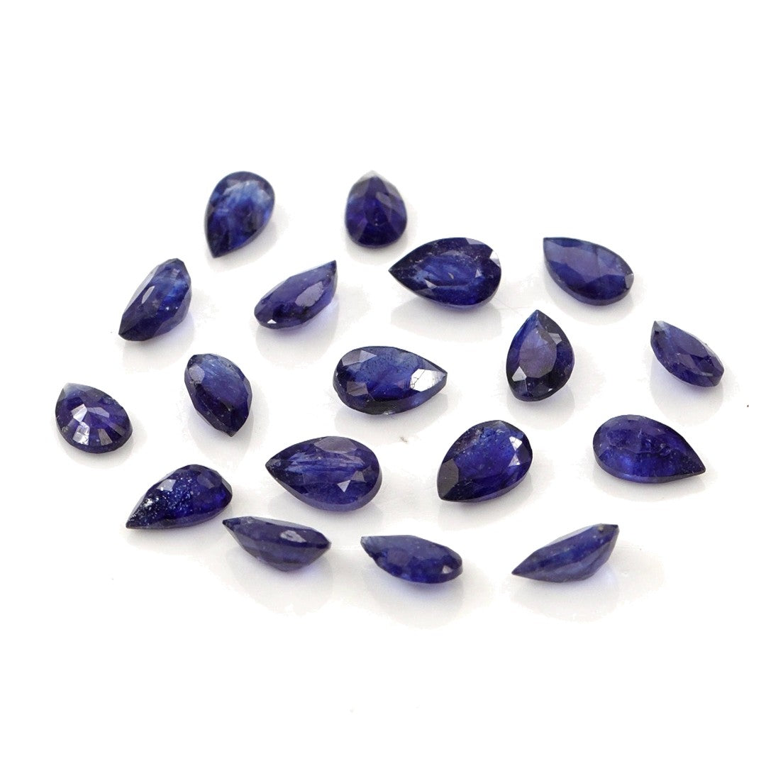 Natural Bangkok Blue Sapphire Calibrated Pears | 3x5mm & 4x6mm