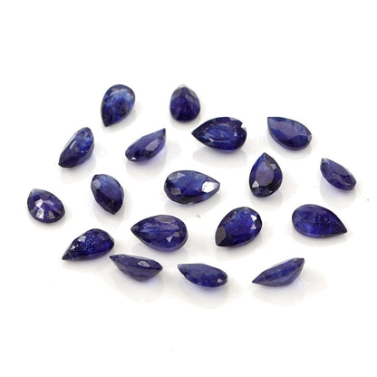 Natural Bangkok Blue Sapphire Calibrated Pears | 3x5mm & 4x6mm