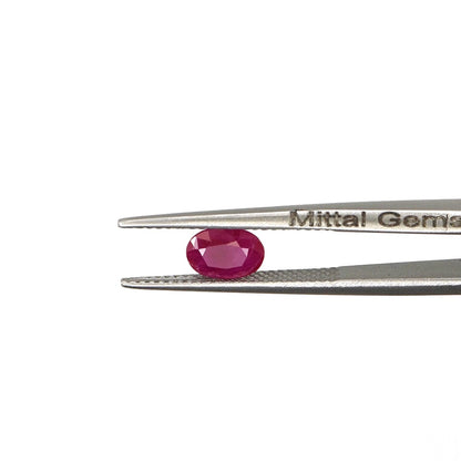 Natural Untreated Burma Ruby Calibrated Ovals | 5x7mm & 6x8mm